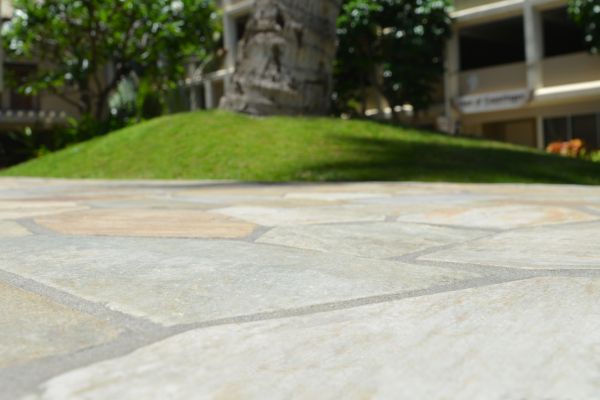 Outdoor Stone Flooring Install